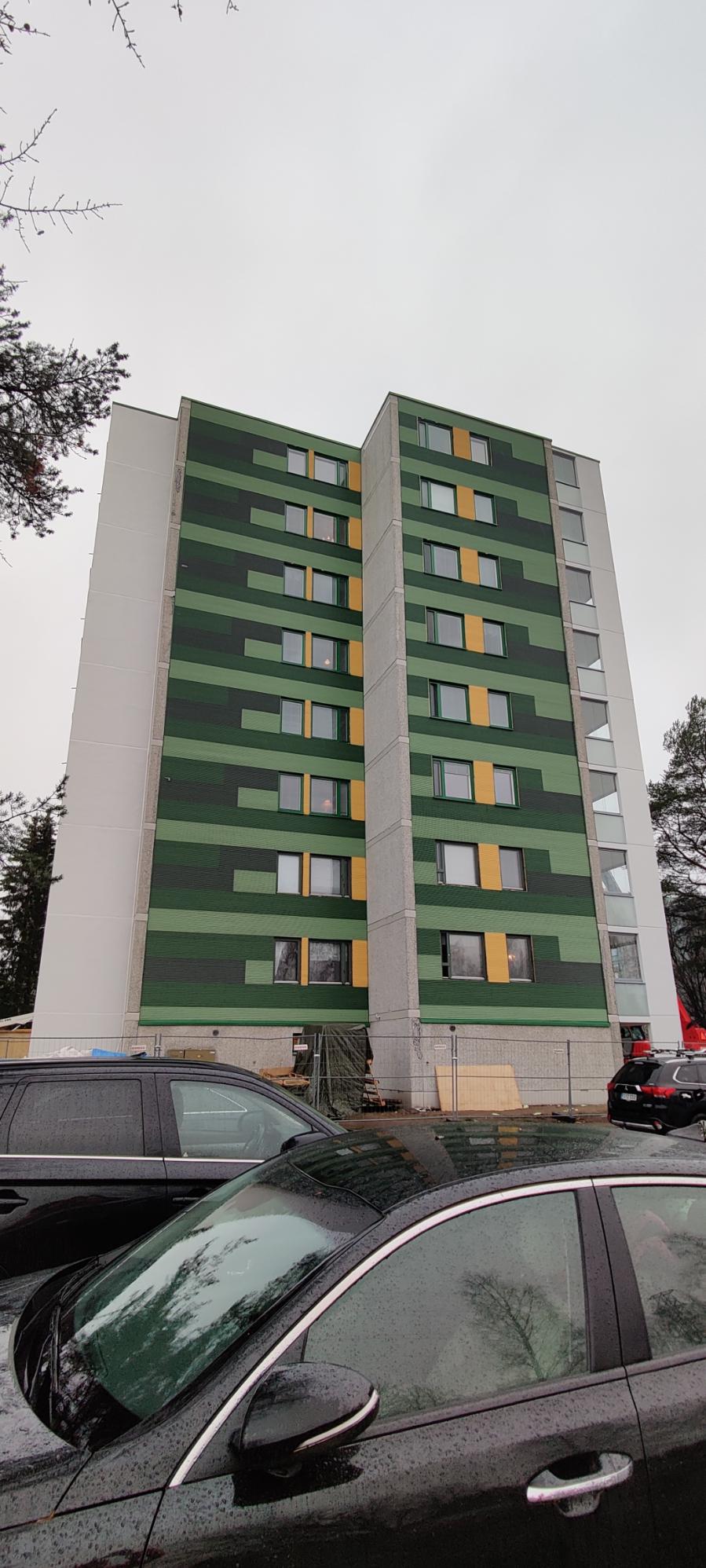 Ikkunaremontti kerrostaloon Oulussa